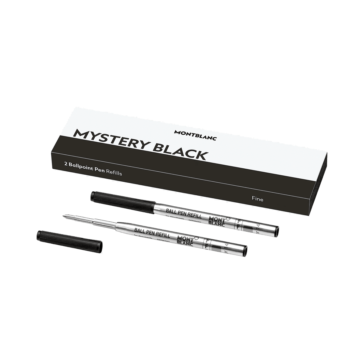 Montblanc Ballpoint Refill Mystery Black 2 pieces - Fontoplumo