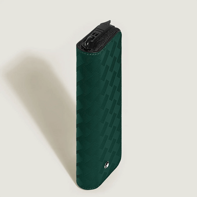 Montblanc Extreme 3.0 pen pouch for 1 pen with zipper British Green - Fontoplumo