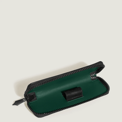 Montblanc Extreme 3.0 pen pouch for 1 pen with zipper British Green - Fontoplumo