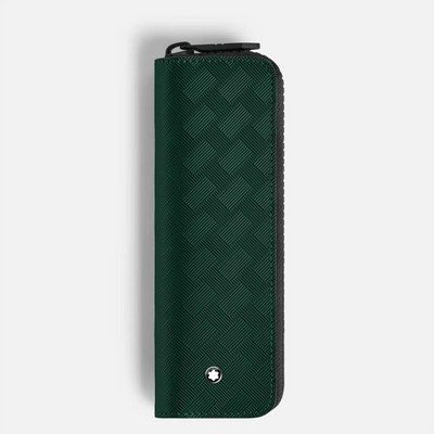 Montblanc Extreme 3.0 pen pouch for 1 pen with zipper British Green - Fontoplumo