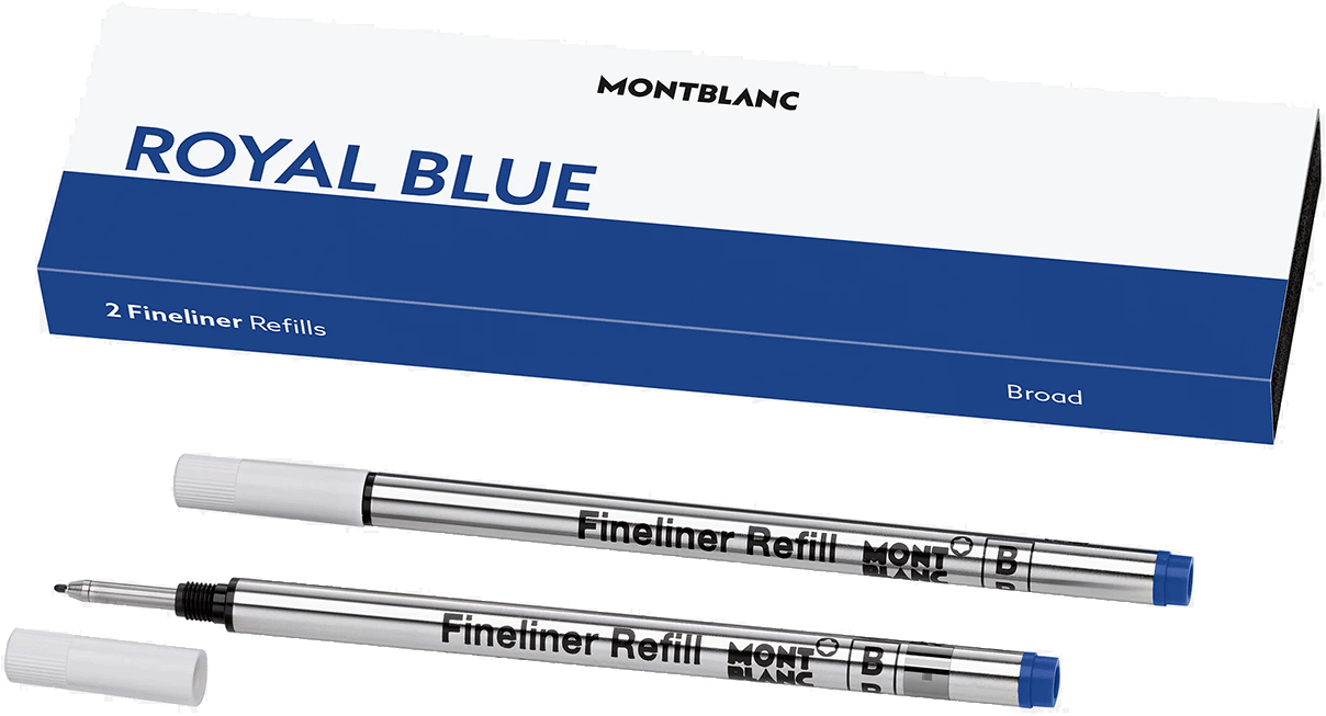 Montblanc Fineliner vulling Royal Blue 2 stuks