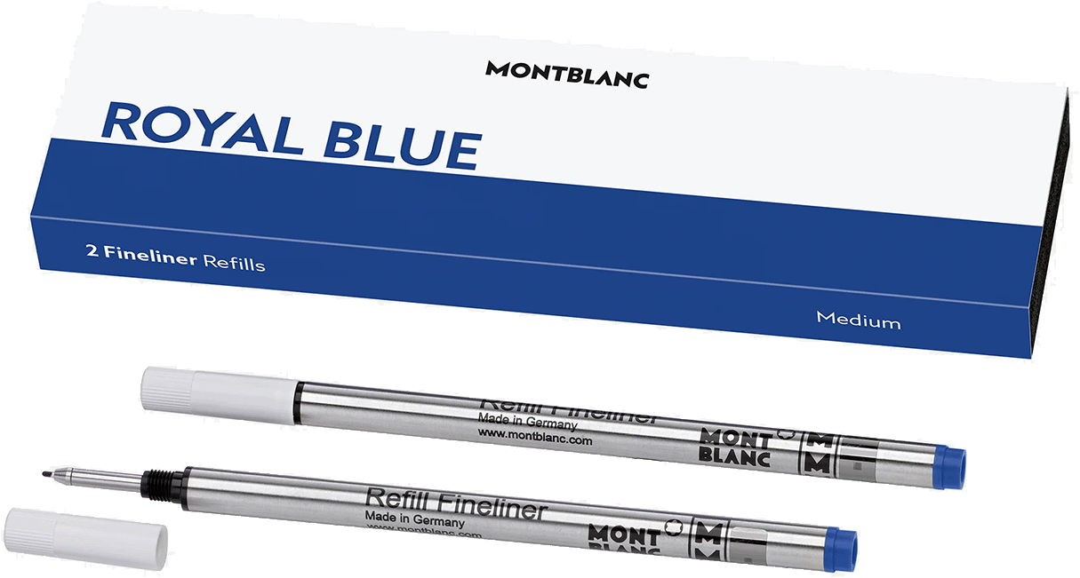 Montblanc Fineliner vulling Royal Blue 2 stuks