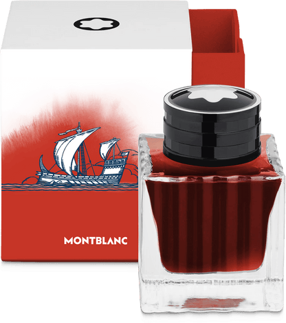 Montblanc ink bottle Olympic Heritage Paris 1924 Red 50ml - Fontoplumo