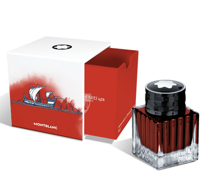 Montblanc ink bottle Olympic Heritage Paris 1924 Red 50ml - Fontoplumo