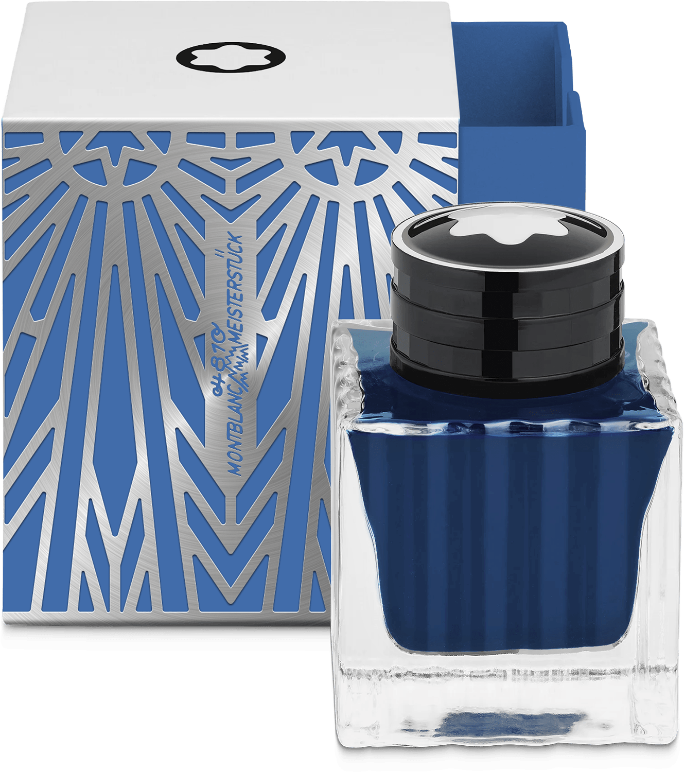 Montblanc Ink bottle The Origin collection blue 50ml - Fontoplumo