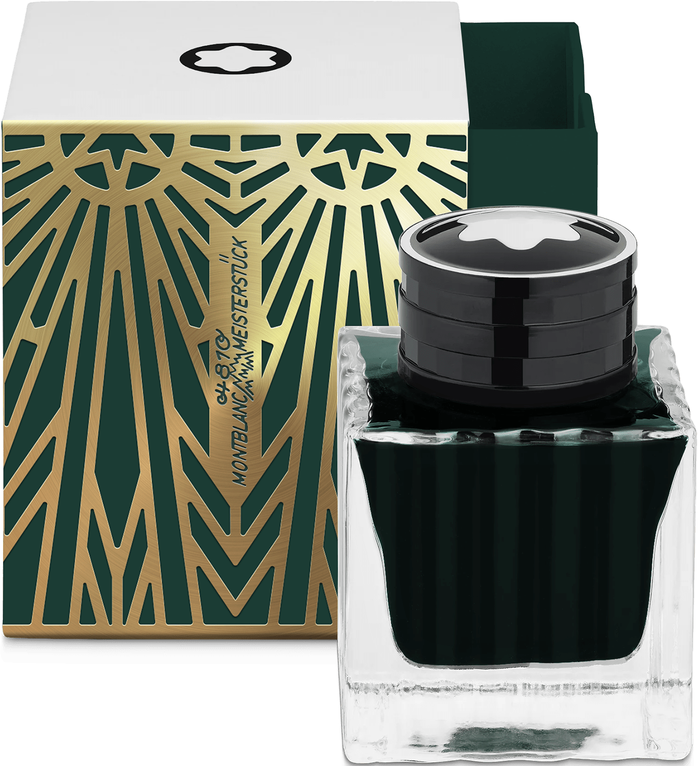 Montblanc Ink bottle The Origin collection green 50ml - Fontoplumo