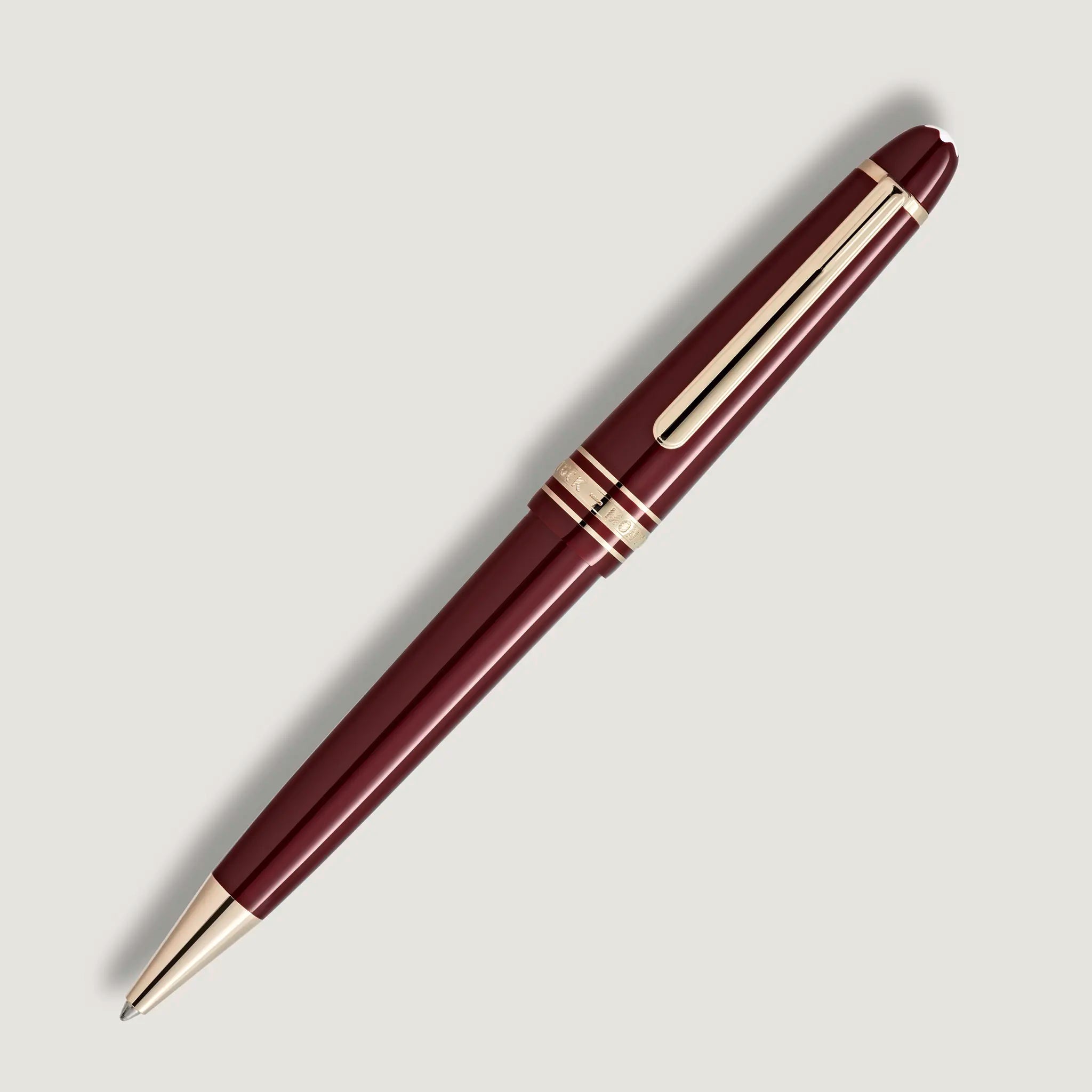 Montblanc Meisterstück Burgundy Red Midsize 161 ballpoint pen - Fontoplumo