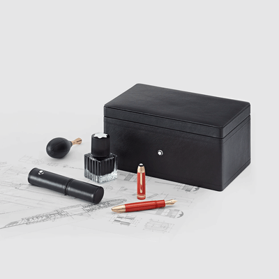 Montblanc Meisterstück Traveller Limited Edition 1924 the full set including luxury desk case