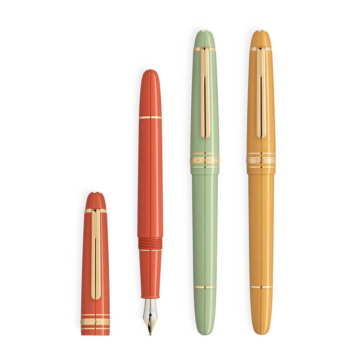 Montblanc Meisterstück Bloom gold plated fountain pen set - Fontoplumo
