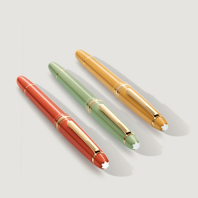 Montblanc Meisterstück Bloom gold plated fountain pen set - Fontoplumo
