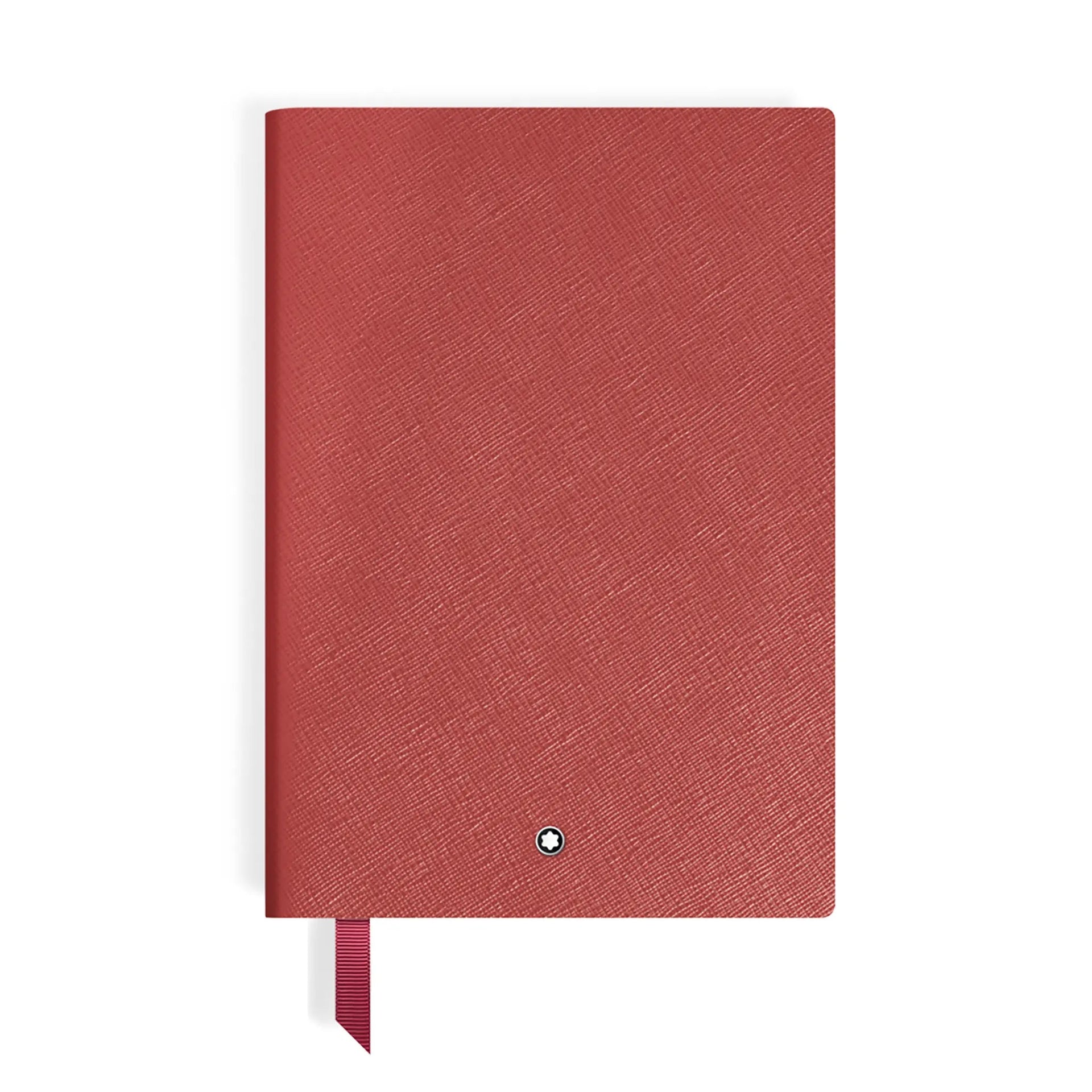 Caderno Montblanc 146 em pele vermelho tijolo – Fontoplumo