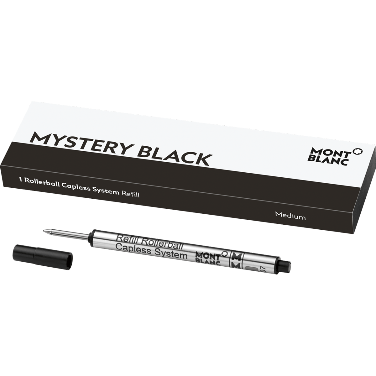 Montblanc Rollerball Capless System Refill Mystery Black MEDIUM 1piece - Fontoplumo
