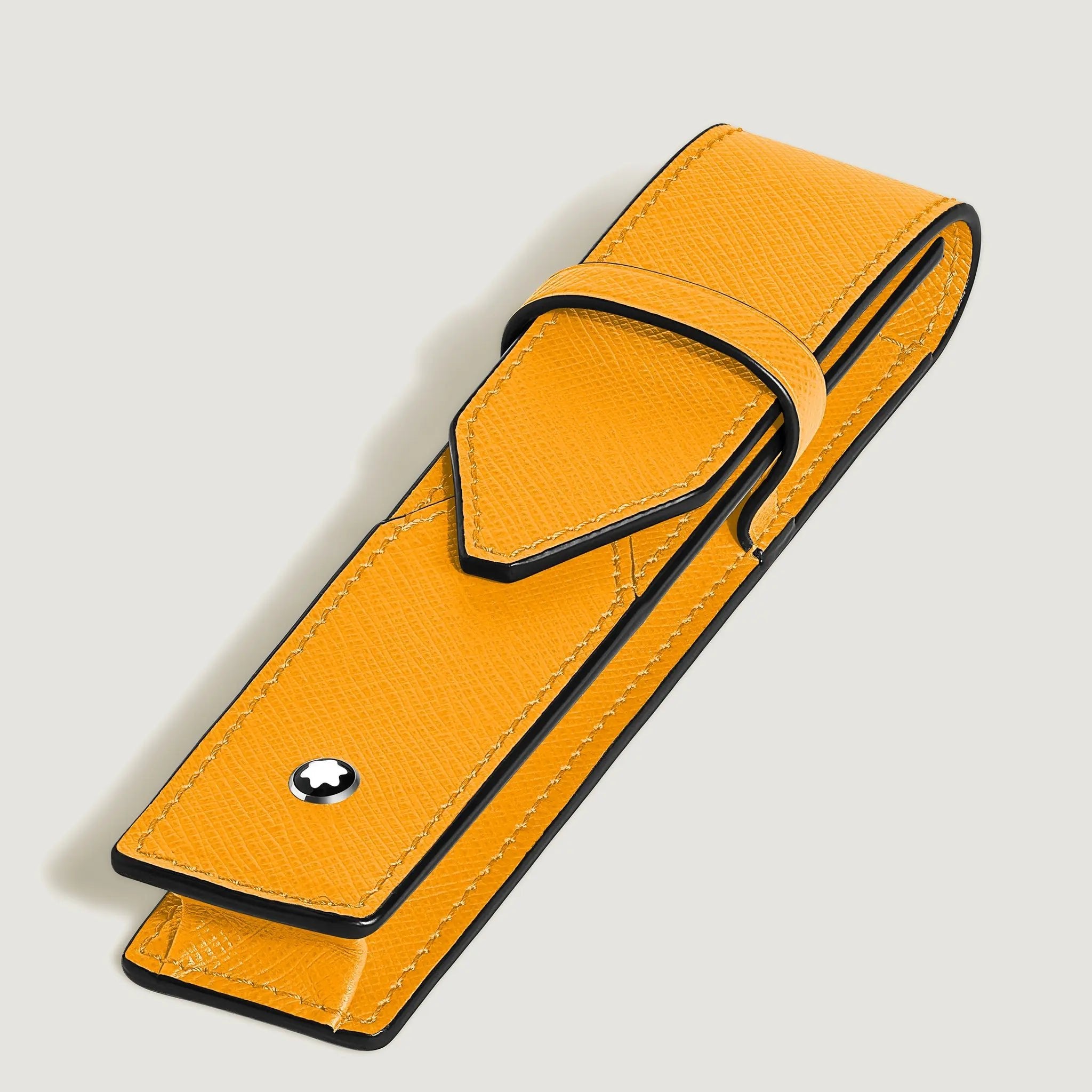 Montblanc Sartorial pen pouch 1 pen saffron leather - Fontoplumo