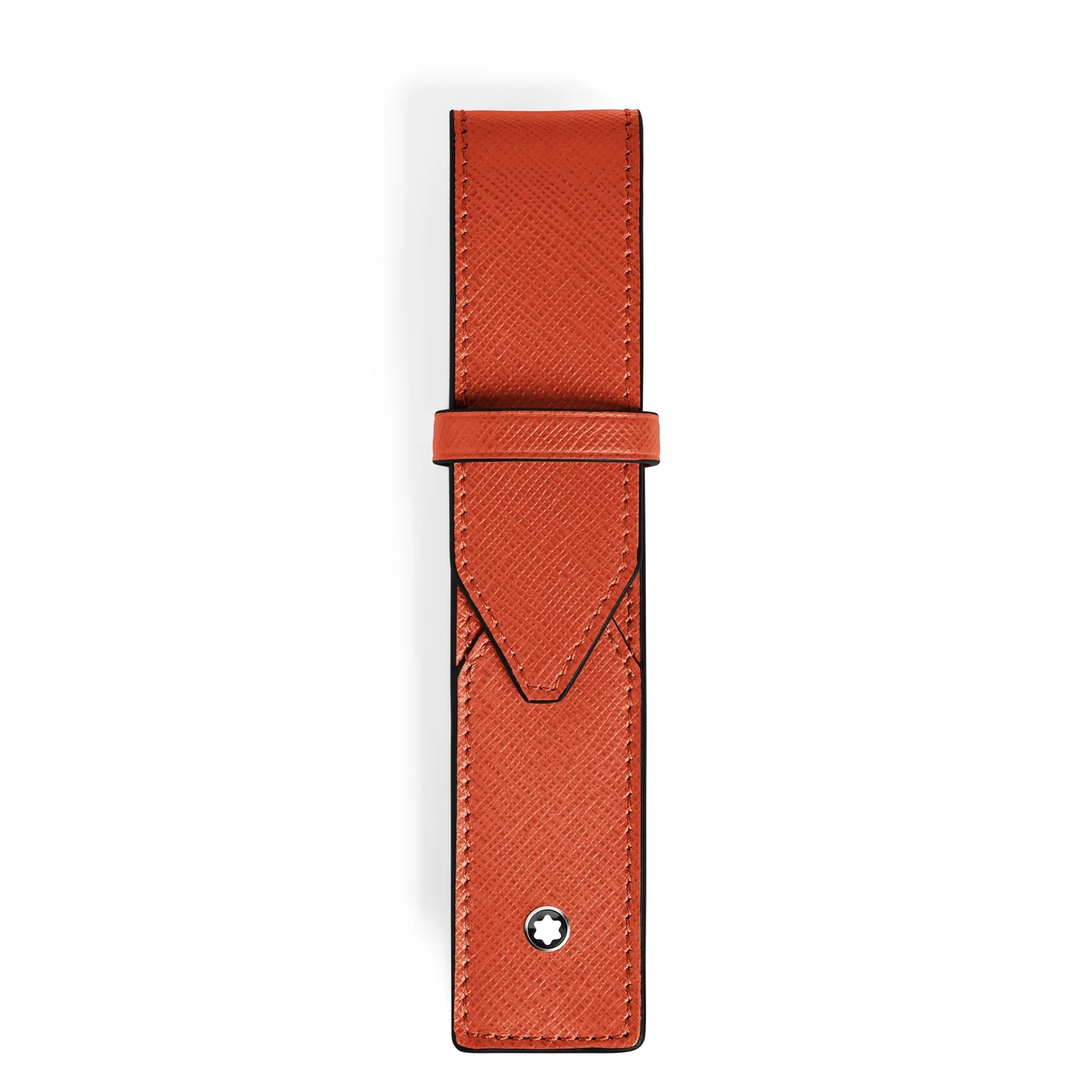 Montblanc Sartorial pen pouch 1 pen tangerine leather - Fontoplumo