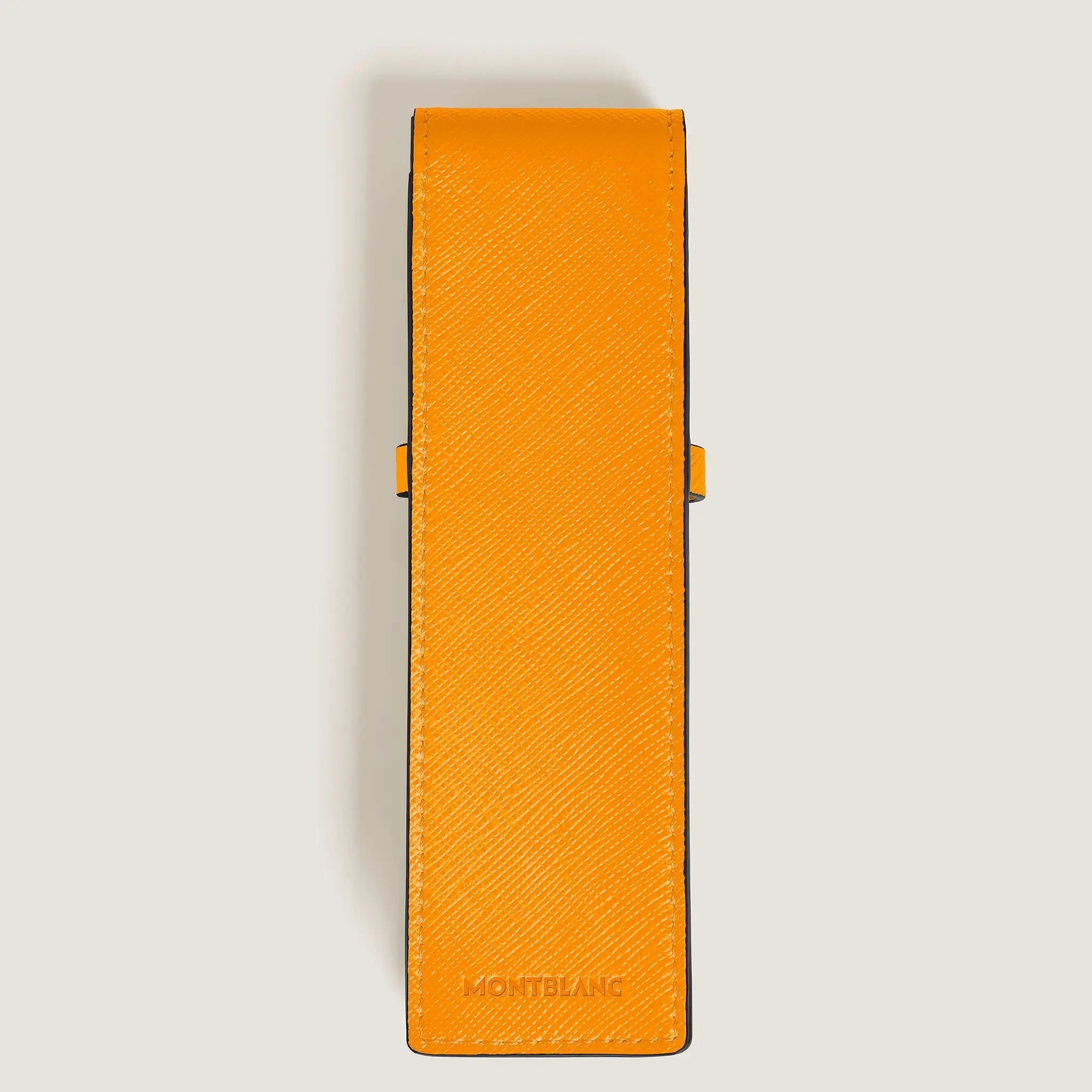 Montblanc Sartorial pen pouch 2 pen saffron leather - Fontoplumo