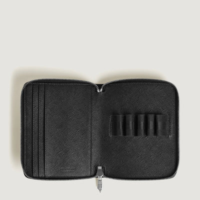 Montblanc Sartorial pen pouch 5 pens tweed blue - Fontoplumo