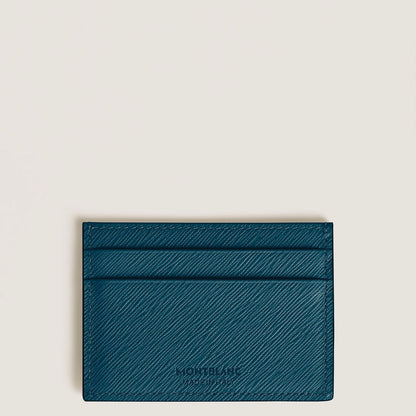 Montblanc Sartorial pocket card holder 5cc Cypruss blue - Fontoplumo