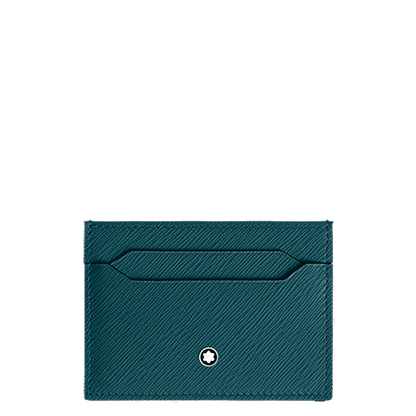Montblanc Sartorial pocket card holder 5cc Cypruss blue - Fontoplumo
