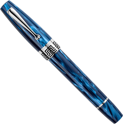Montegrappa Extra 1930 fountain pen mediterranean blue celluloid - Fontoplumo