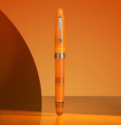 Omas Ogiva Orange and ruthenium fountain pen - Fontoplumo