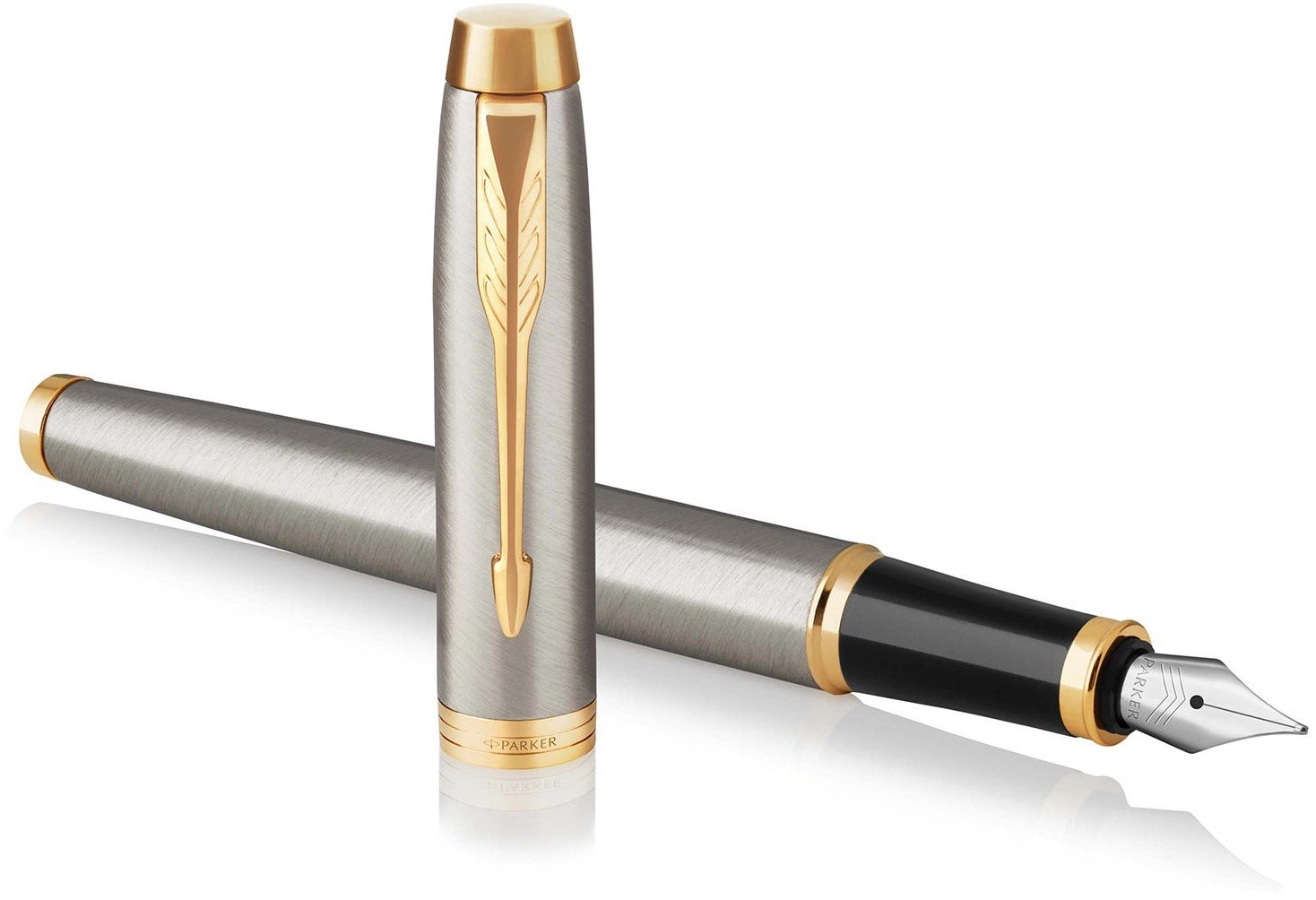 Parker IM Core Brushed and gold fountain pen