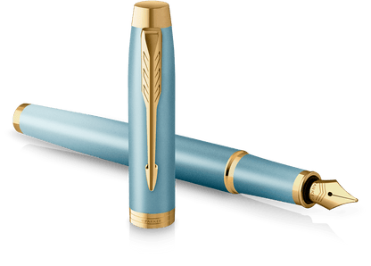Parker IM Rituals green and gold fountain pen - Fontoplumo