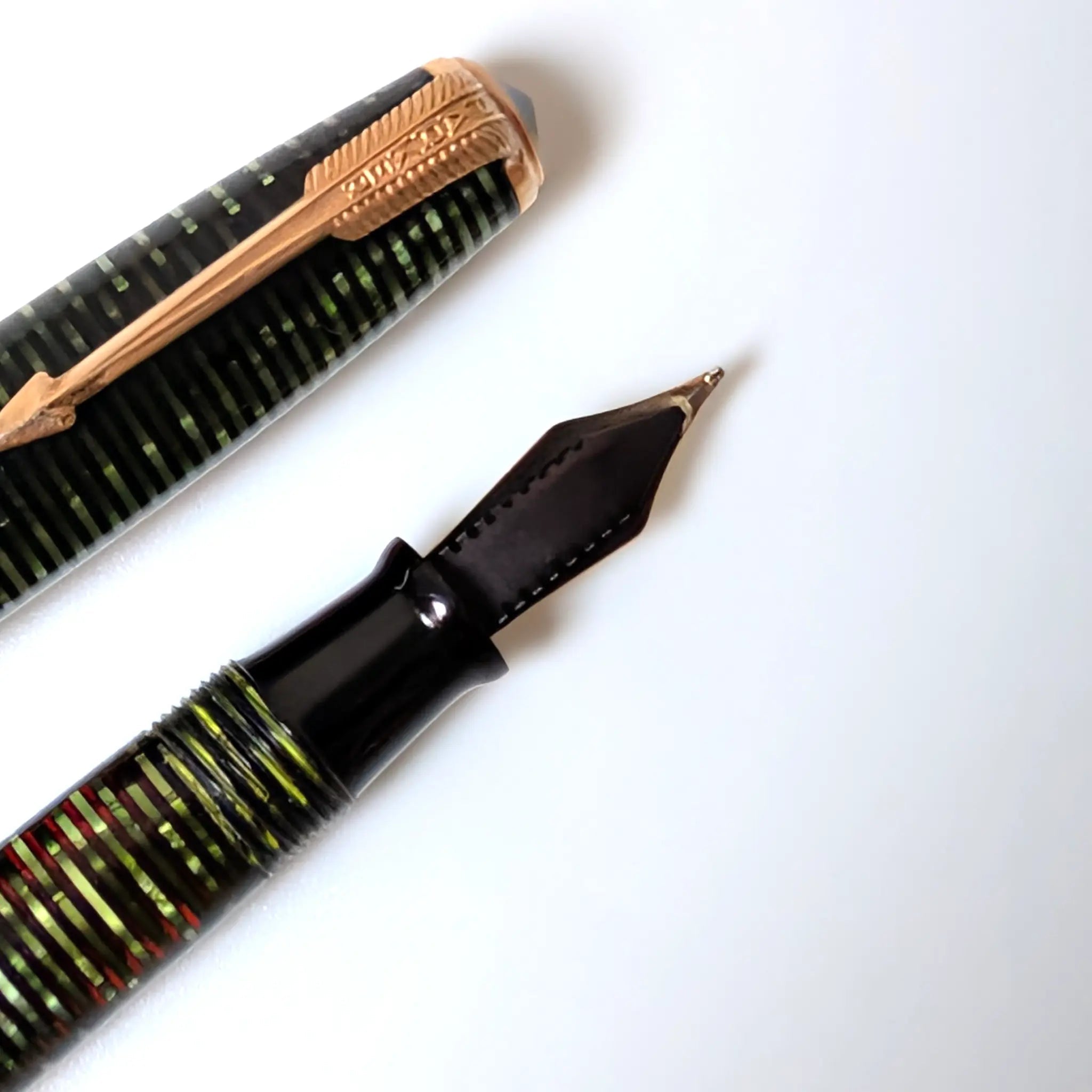 Parker Vacumatic Major fountain pen 1946 green - Fontoplumo
