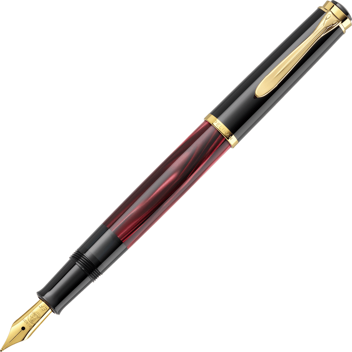 Pelikan Classic M200 Red Marbled fountain pen - Fontoplumo