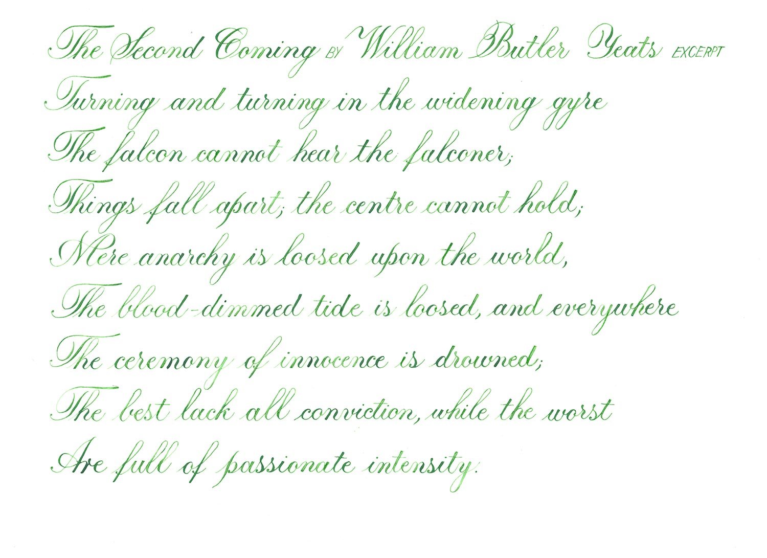 Pennonia Almazöld / Apple Green fountain pen ink 60ml - Fontoplumo