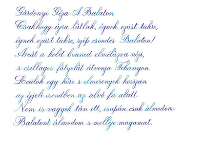 Pennonia Törökkék / Turkish Blue fountain pen ink 60ml - Fontoplumo