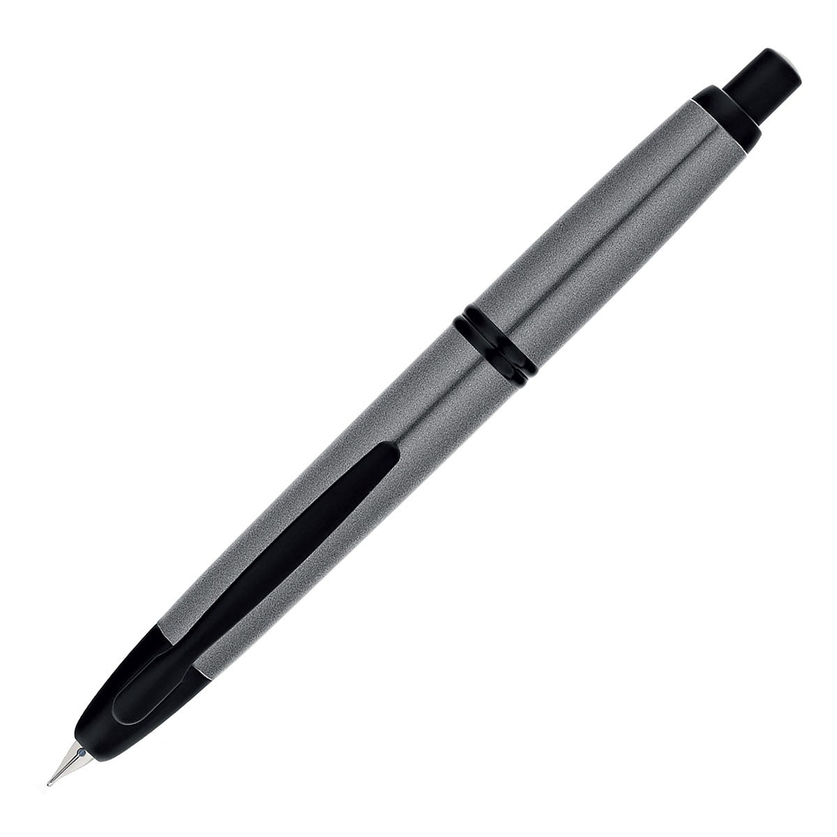Pilot Capless Grey and Matt Black finish fountain pen - Fontoplumo