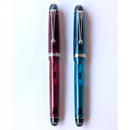 Pilot Custom 74 Burgundy and Teal fountain pen - Fontoplumo
