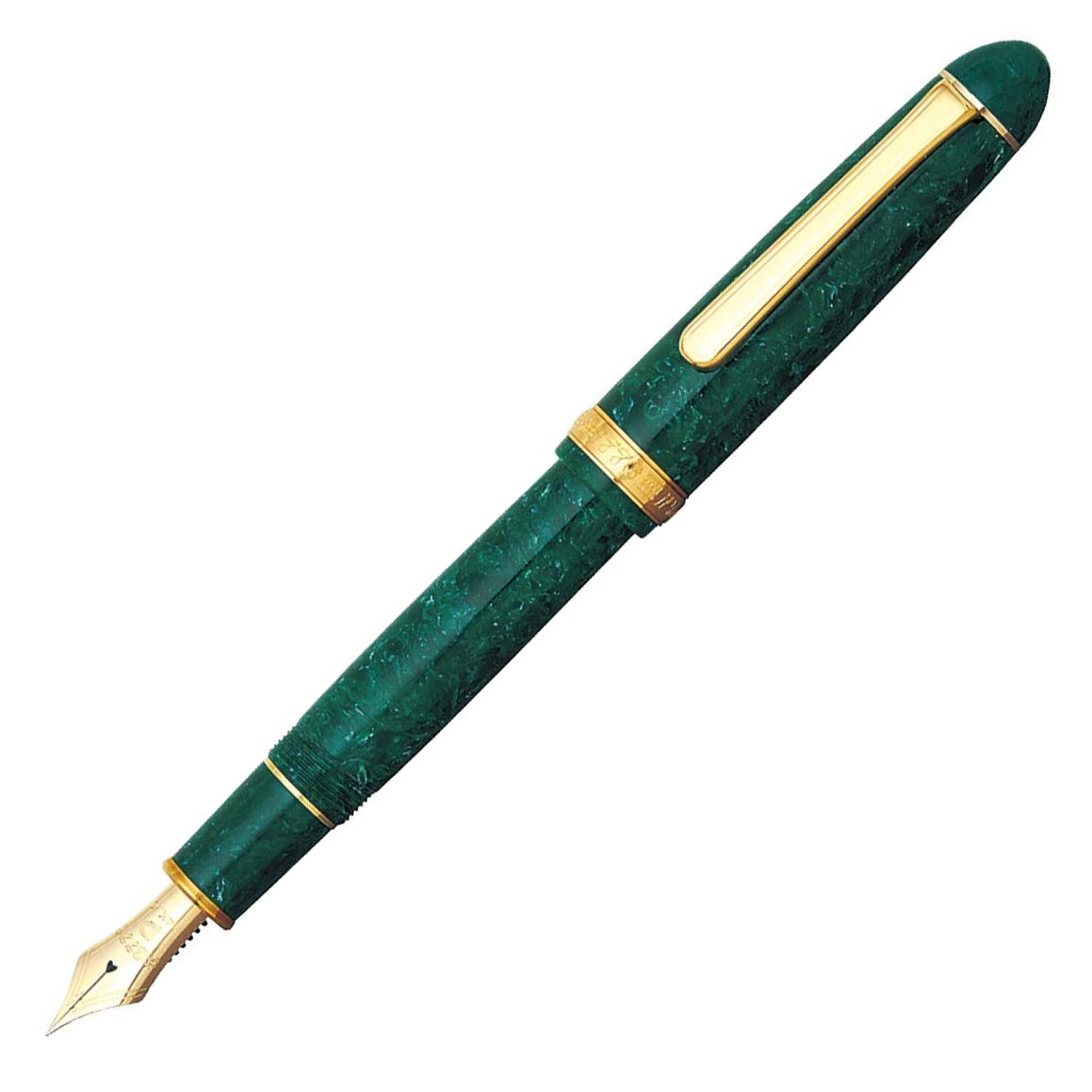 Platinum 3776 Century Celluloid Jade fountain pen - Fontoplumo