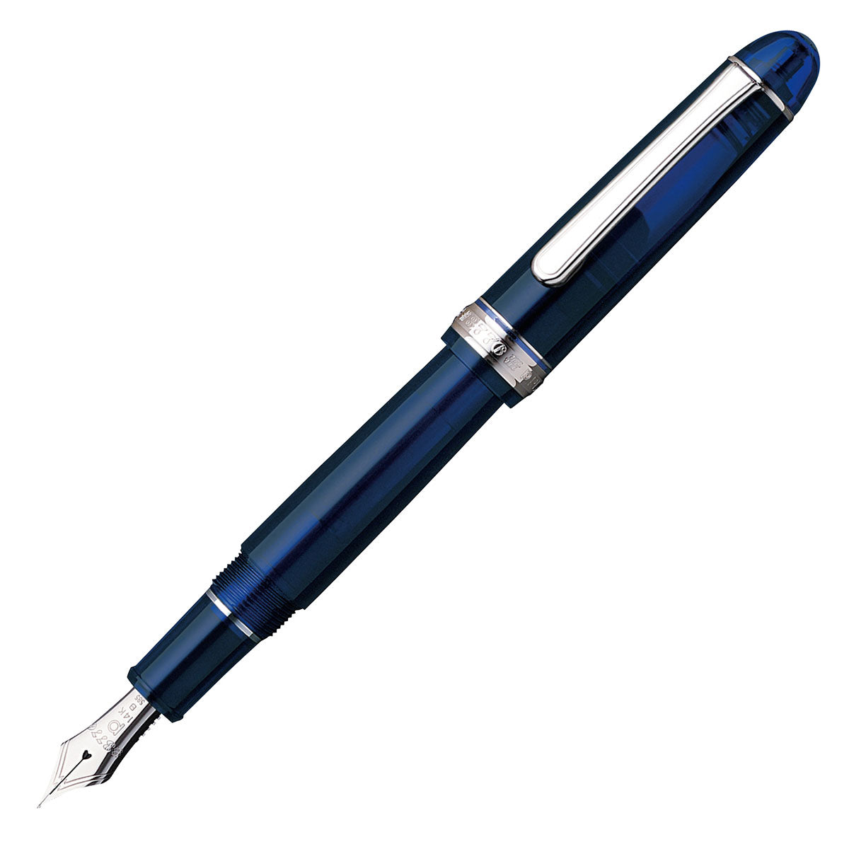 Platinum 3776 Century Chartres Blue rhodium fountain pen