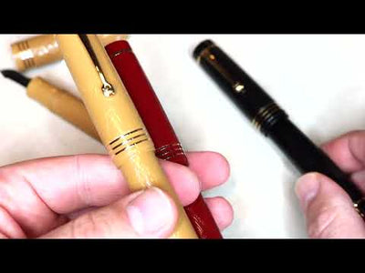Caneta-tinteiro Leonardo Audace Arte Nova amarelo mostarda