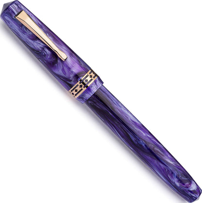Radius Settimo Purple Swirl fountain pen - Fontoplumo