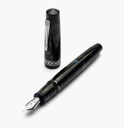 Radius Settimo Roccia Marina silver fountain pen - Fontoplumo