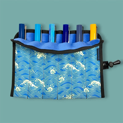 Rickshaw 6 pen hand roll Blue Waves - Fontoplumo