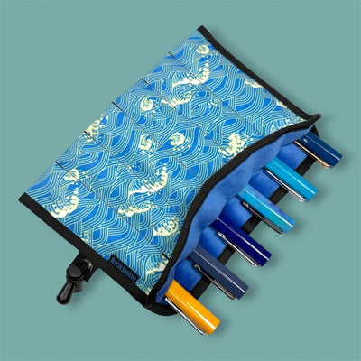 Rickshaw 6 pen hand roll Blue Waves - Fontoplumo