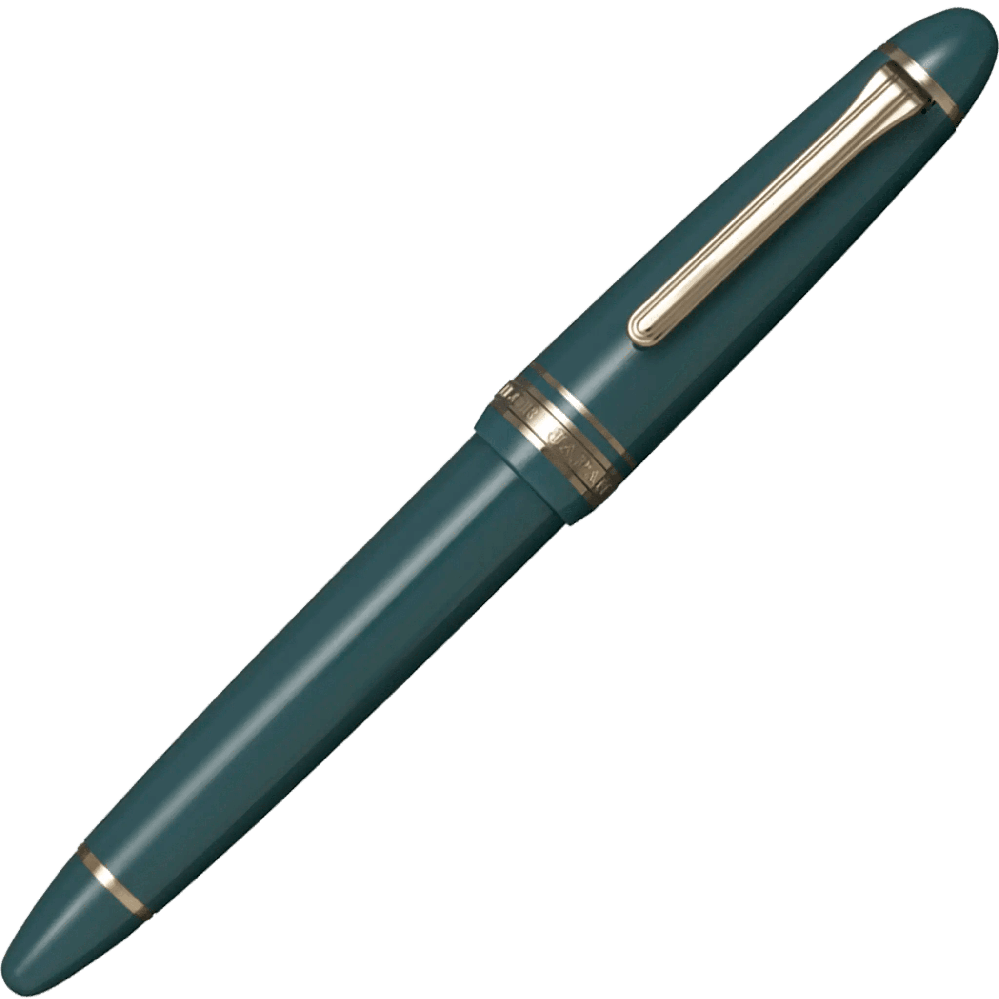 Sailor 1911 Casual L Basis muted green gold trim fountain pen - Fontoplumo