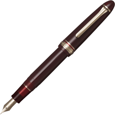 Sailor 1911 Casual L Basis muted red gold trim fountain pen - Fontoplumo