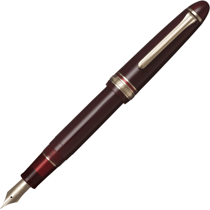 Sailor 1911 Casual L Basis muted red gold trim fountain pen - Fontoplumo