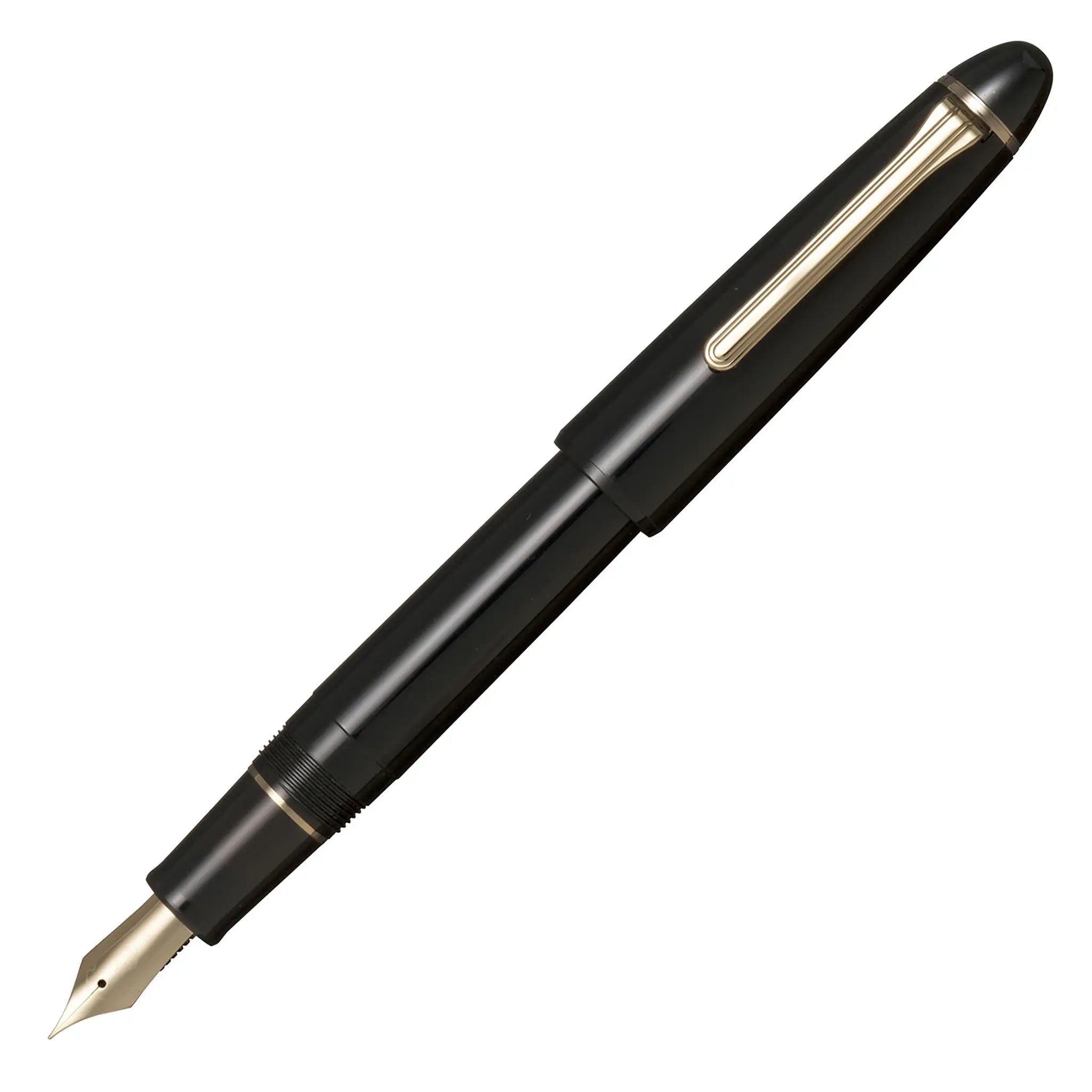 Sailor 1911 Casual L muted black gold trim fountain pen - Fontoplumo