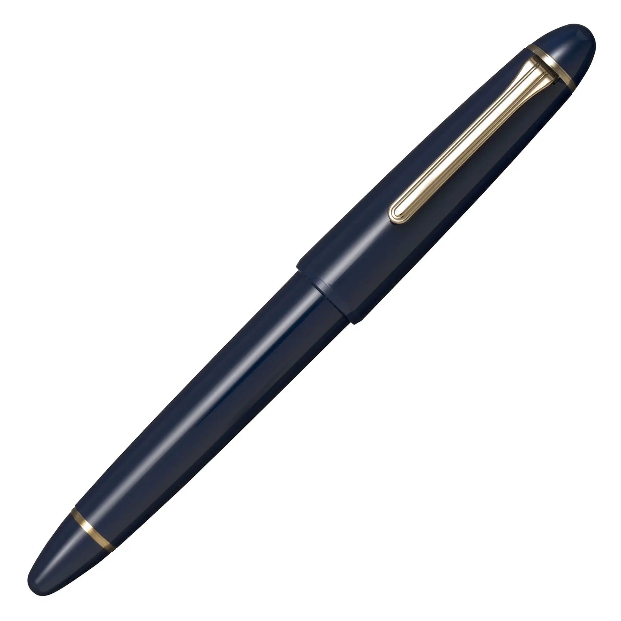 Sailor 1911 Casual L muted blue gold trim fountain pen - Fontoplumo