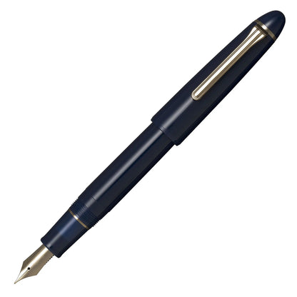 Sailor 1911 Casual L muted blue gold trim fountain pen - Fontoplumo