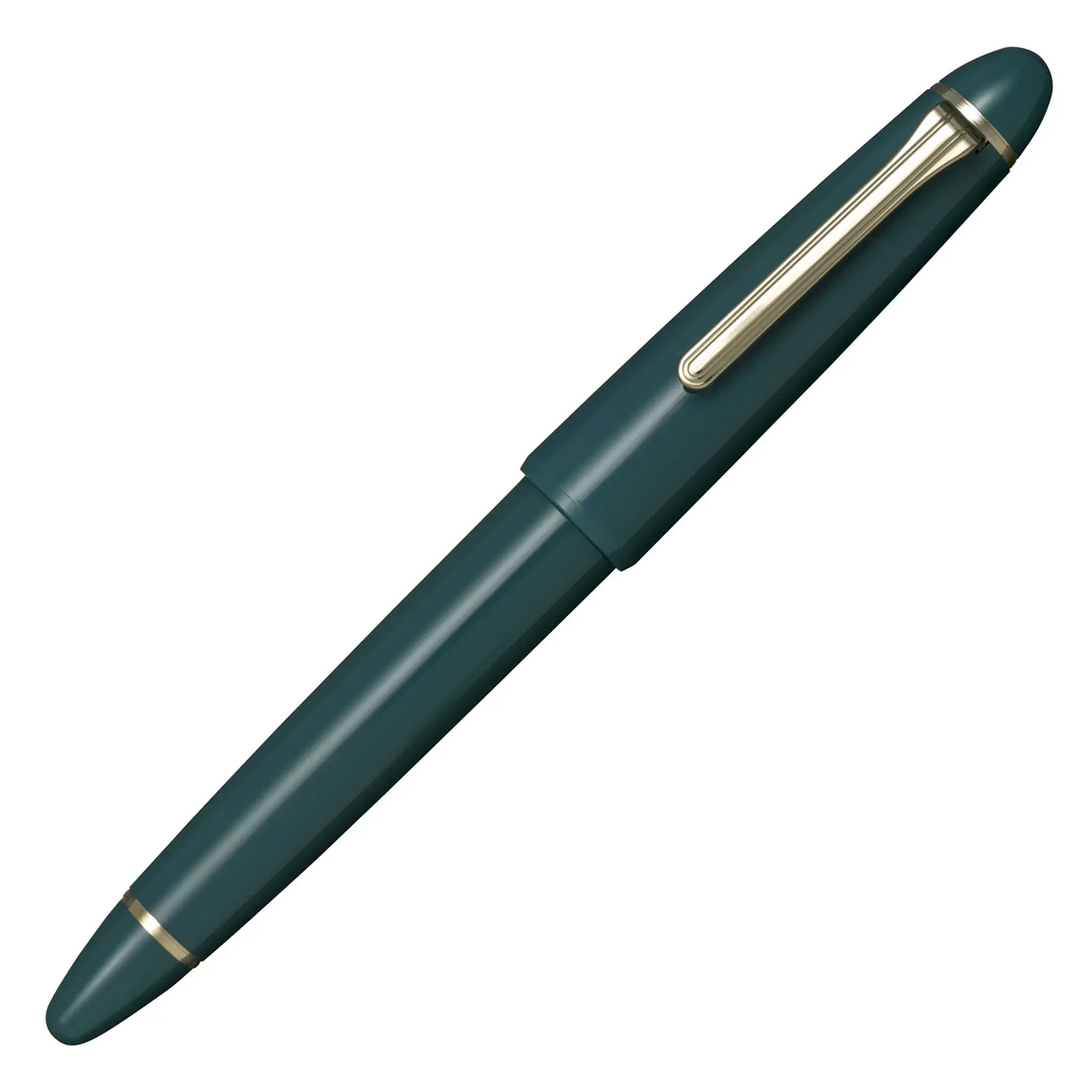 Sailor 1911 Casual L muted green gold trim fountain pen - Fontoplumo