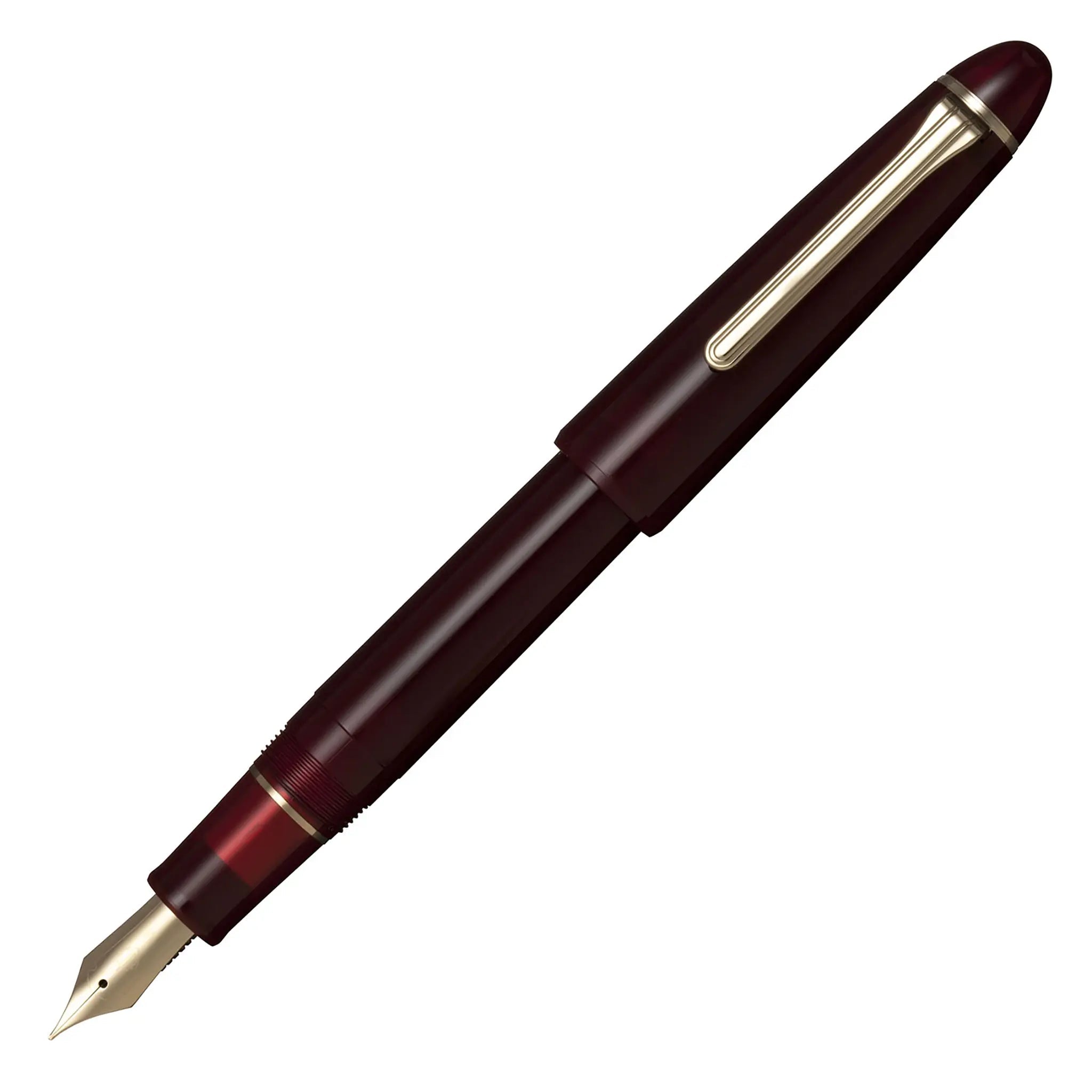 Sailor 1911 Casual L muted red gold trim fountain pen - Fontoplumo