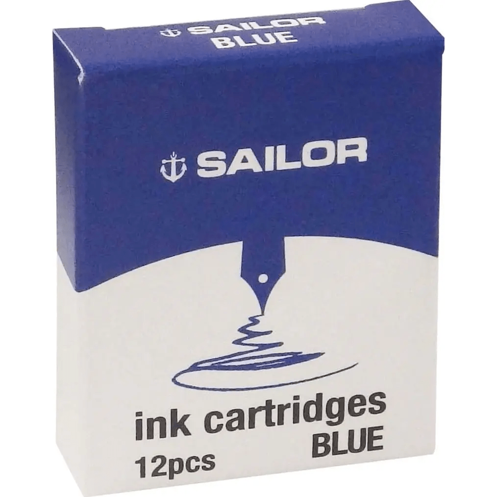 Sailor ink cartridges blue (12 pcs) - Fontoplumo