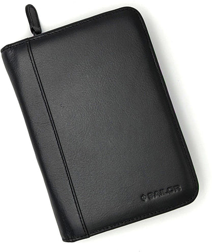 Sailor pencase for 5 pens black leather - Fontoplumo