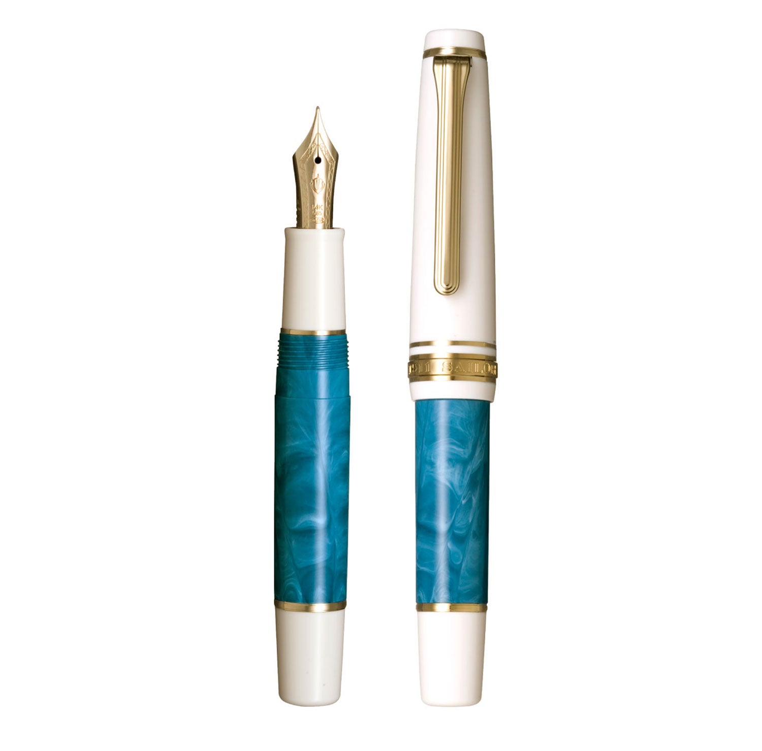 Sailor Pro Gear Slim Mini Rencontre Bleu ciel fountain pen - Fontoplumo
